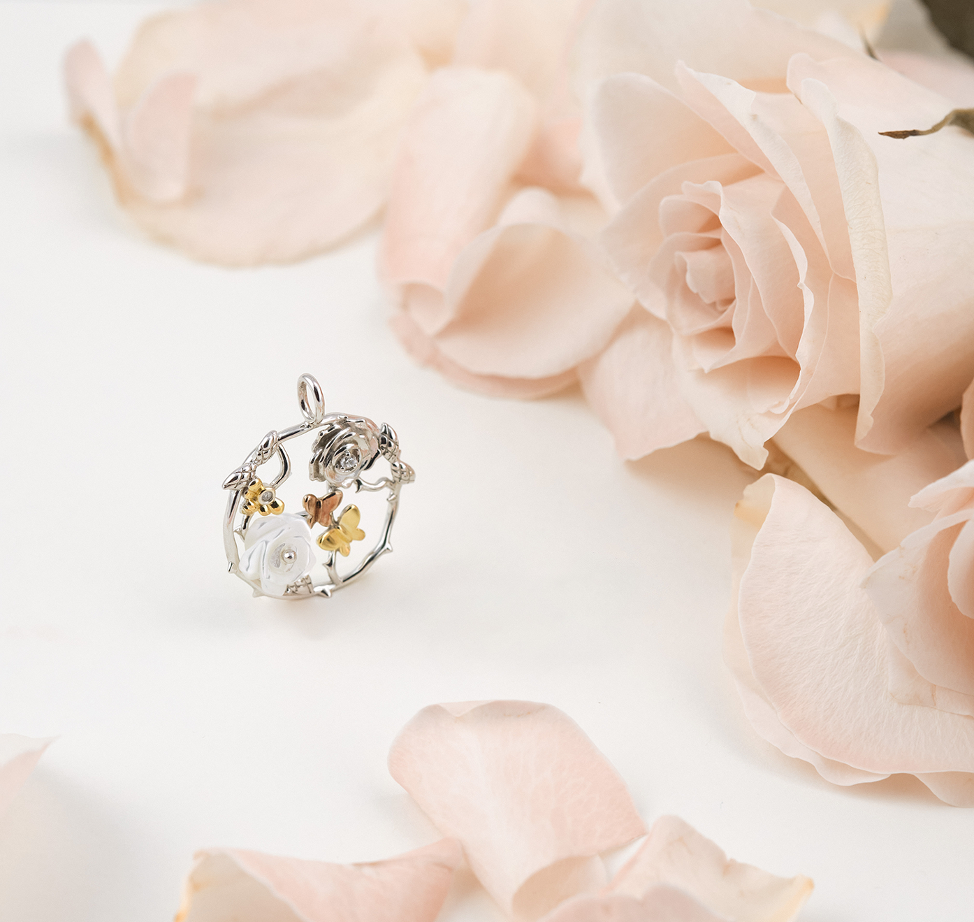 Engelsrufer Flower Of Life Pendant - Rose Gold main image 1