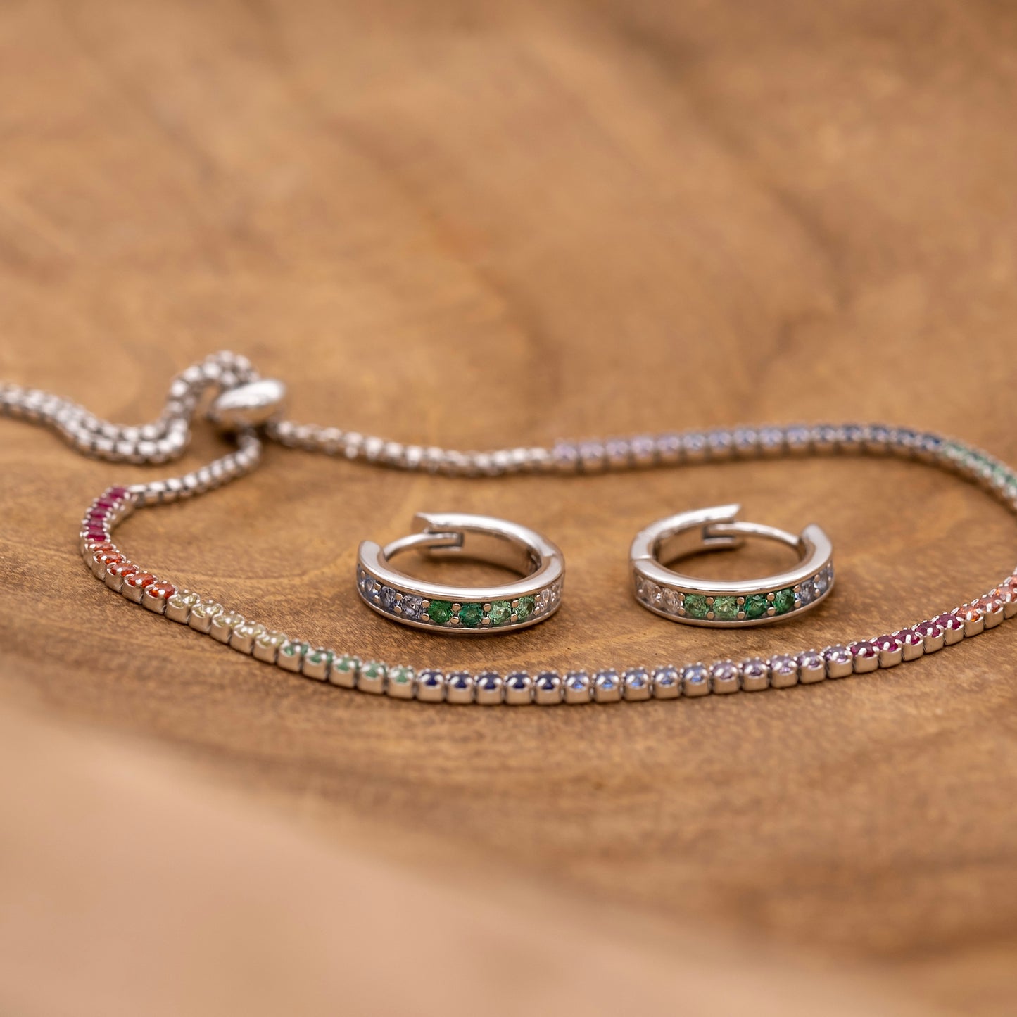 Armband 925er Silber Stella mit Zirkonia Multicolor