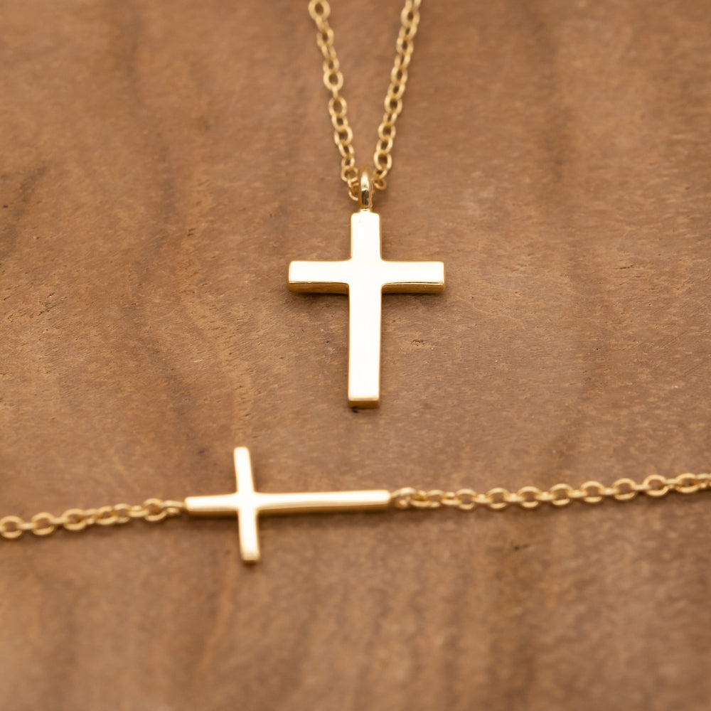 Engelsrufer women's bracelet with cross silver gold plated