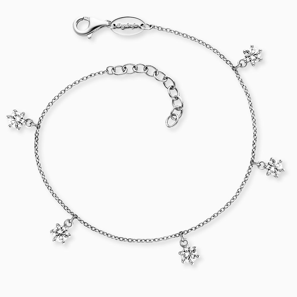 Armband 925er Silber Shiny mit Zirkonia