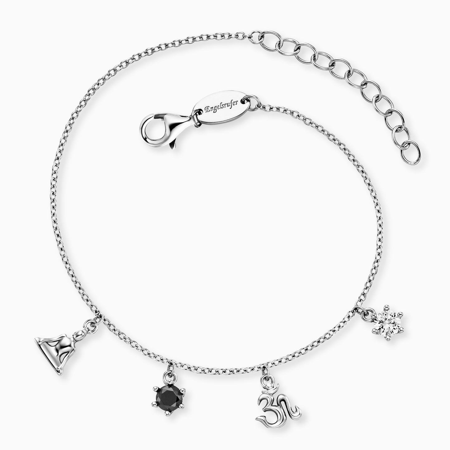 Armband 925er Silber Yin Yang mit Zirkonia
