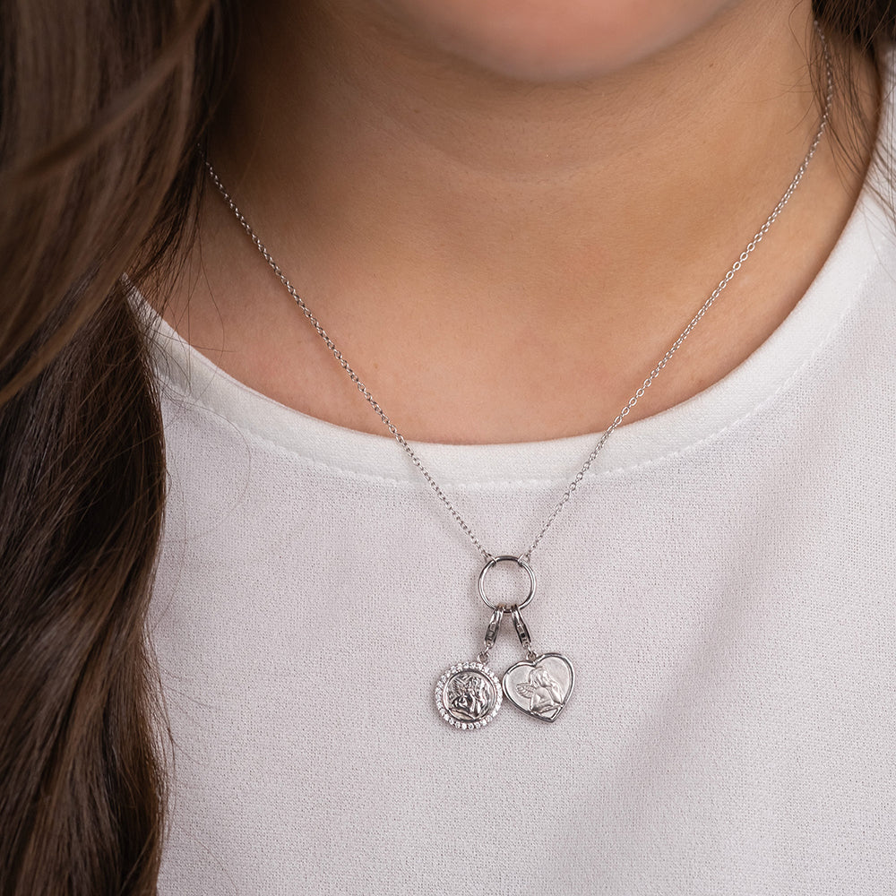 Charm 925er Silber Schutzengel