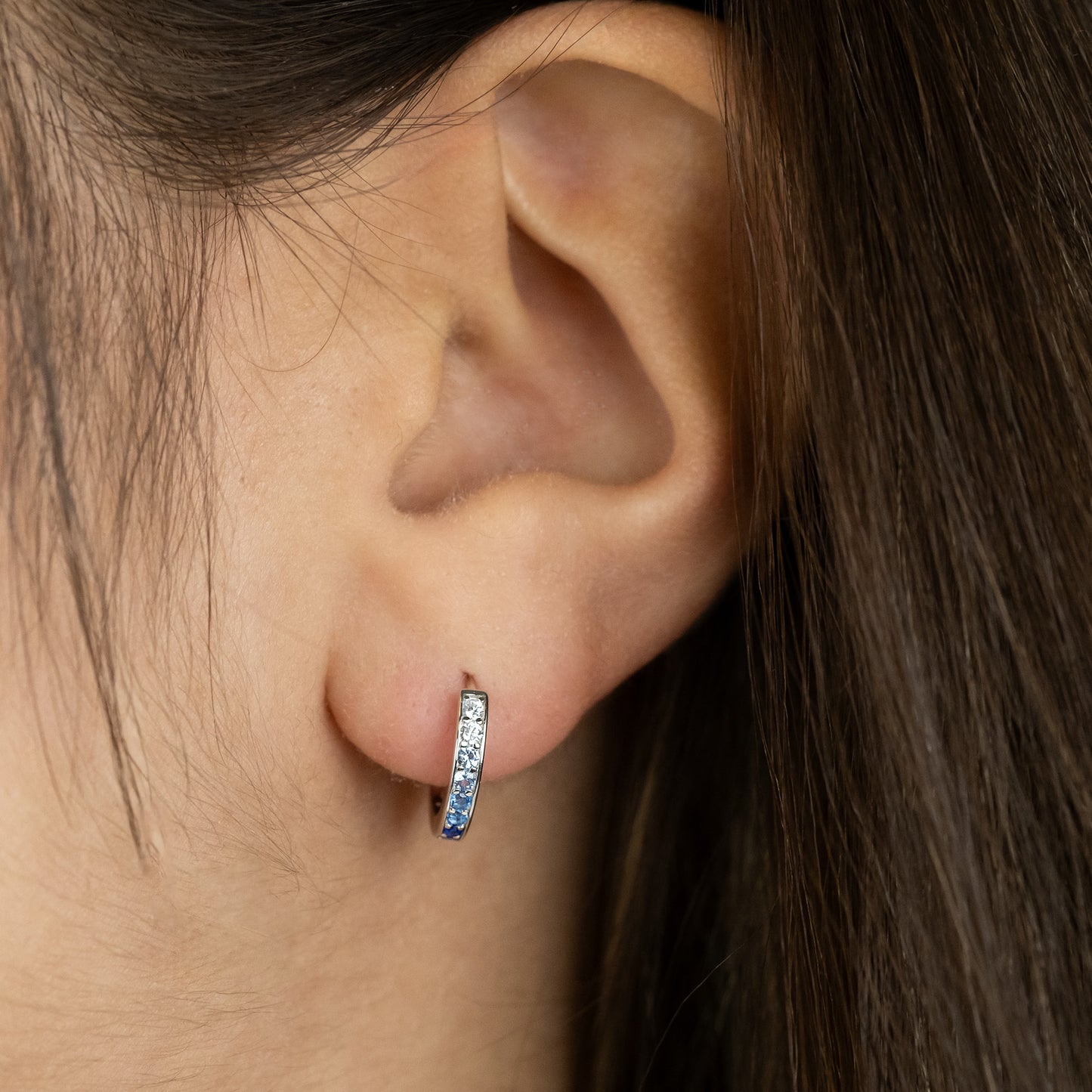 Creole Ocean Silver with Zirconia in 2 Sizes