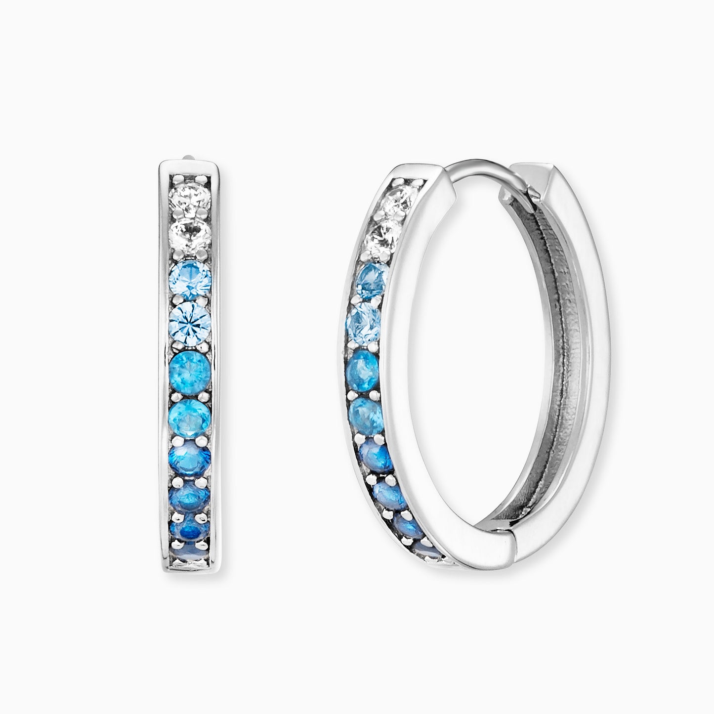 Creole Ocean Silver with Zirconia in 2 Sizes
