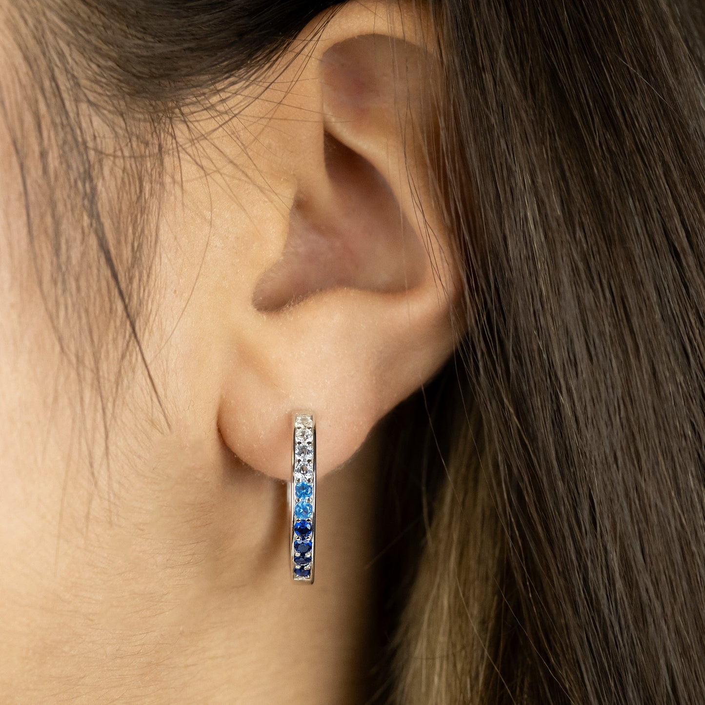 Creole Ocean Silver with Zirconia in 2 Sizes