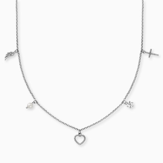 Halskette 925er Silber Glaube Liebe Hoffnung mit Zirkonia