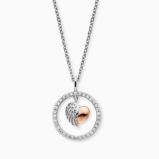 Necklace Heartwing Bicolor