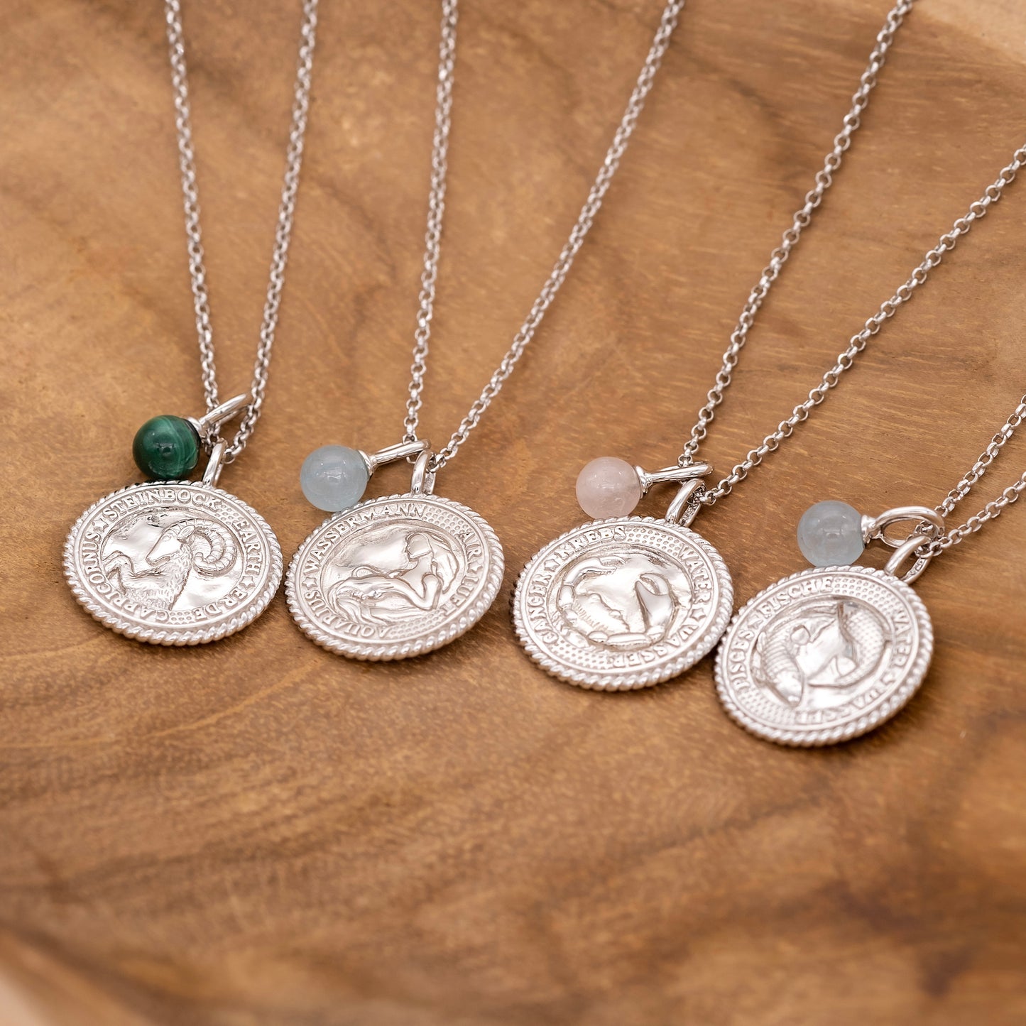 Engelsrufer women's necklace silver with zirconia and lapis lazuli stone for the zodiac sign Sagittarius