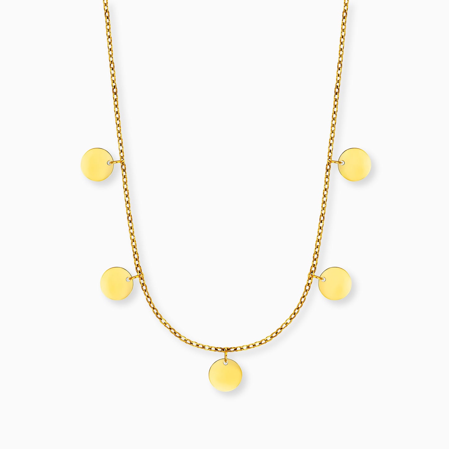 Grußkarte Happy Soul mit Halskette Edelstahl Gold