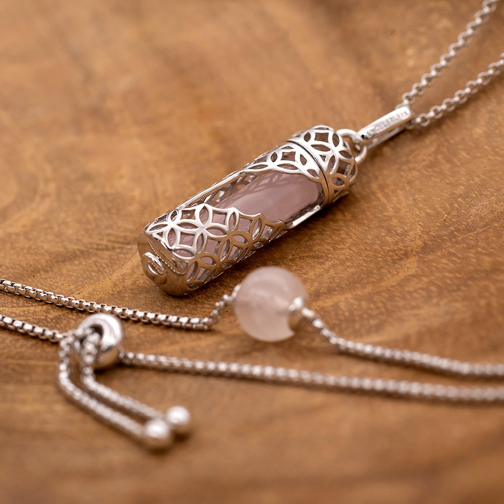 Engelsrufer bracelet silver rose quartz stone