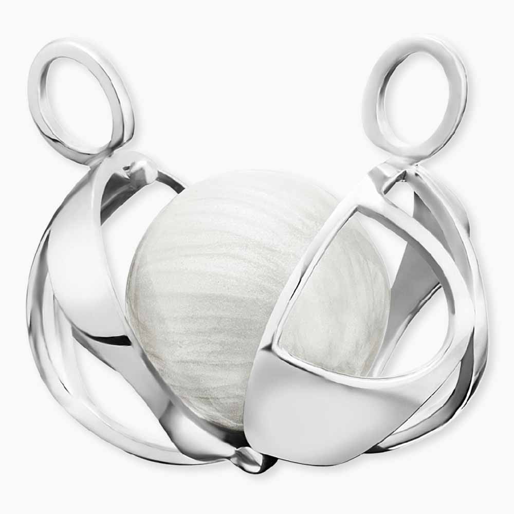 Engelsrufer Paradise women's pendant sound ball white set with zirconia stones