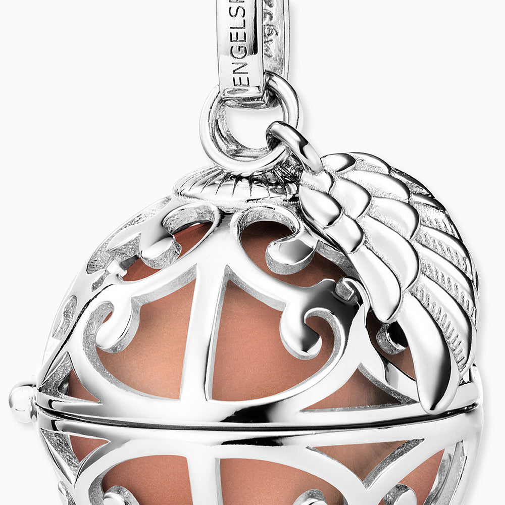 Engelsrufer women's pendant silver with wings and sound ball in rose