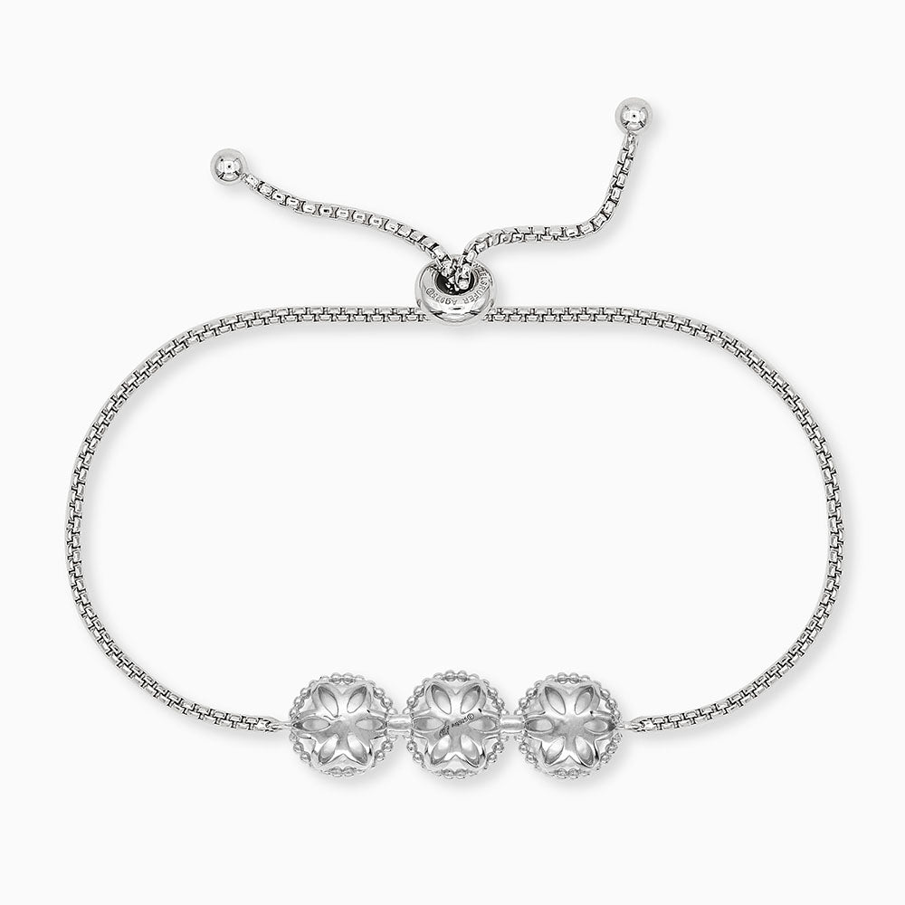 Armband 925er Silber mit Muschelkernperlen