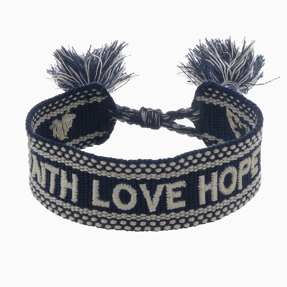 đ Armband Baumwolle Faith Love Hope (100% off)