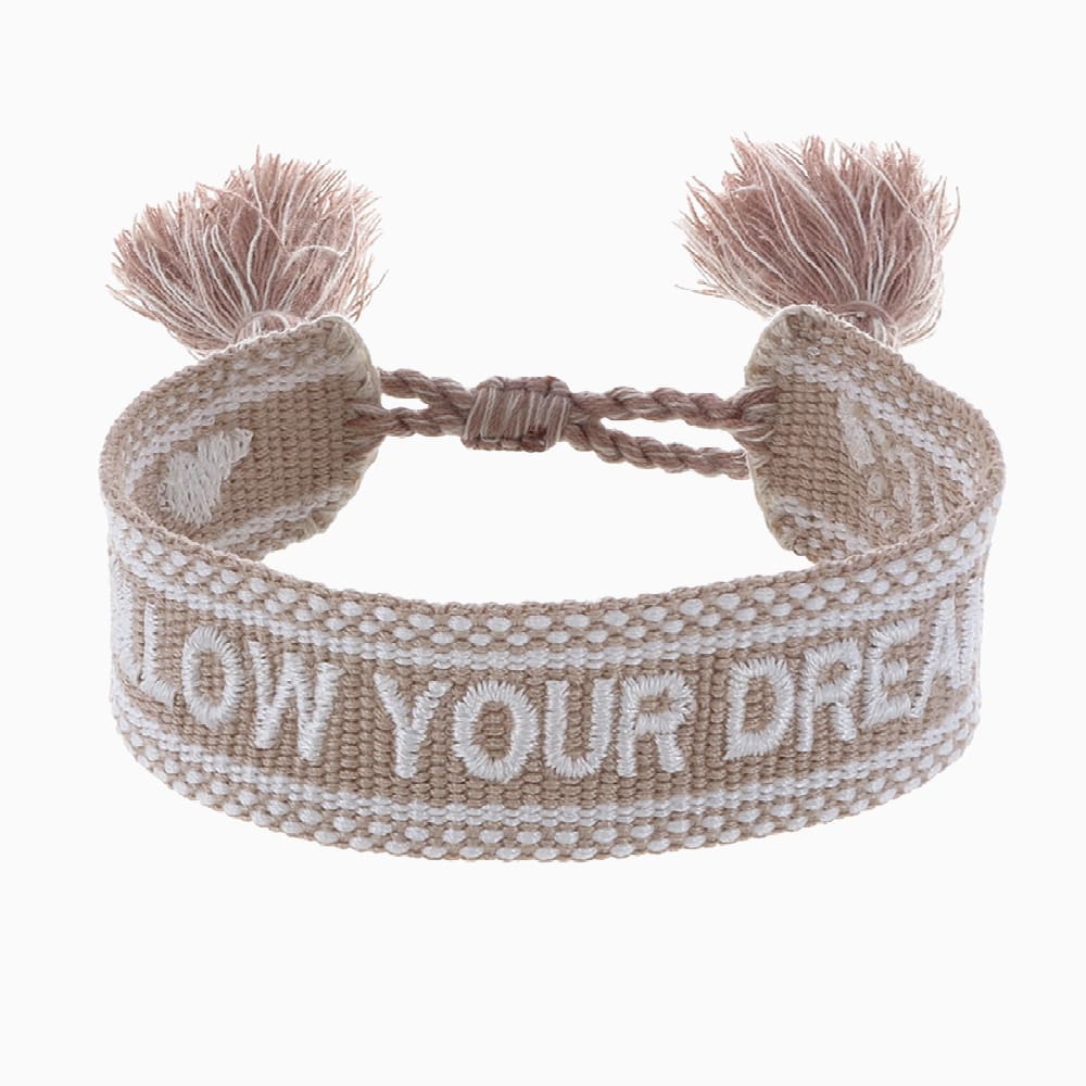 🎁 Armband Baumwolle Follow Your Dreams (100% off)