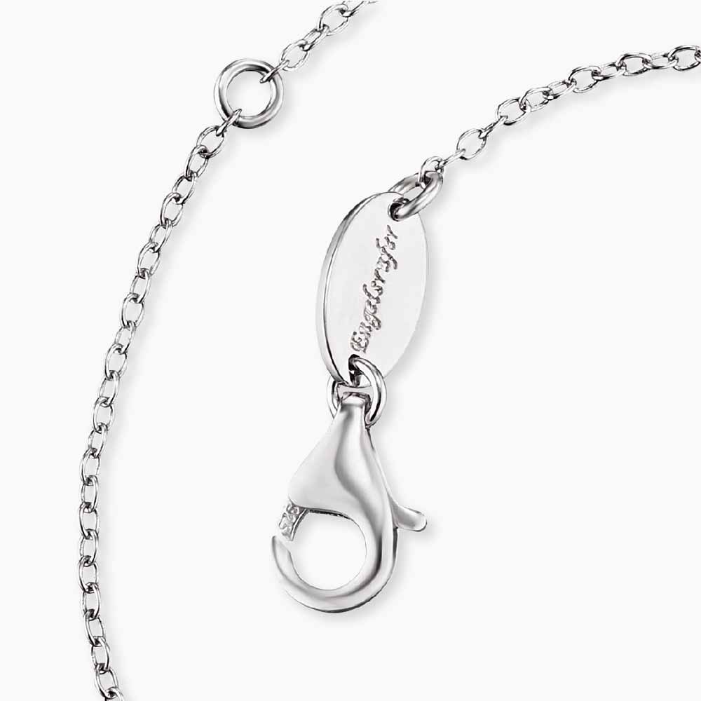 Bracelet 925 silver heart wings with zirconia