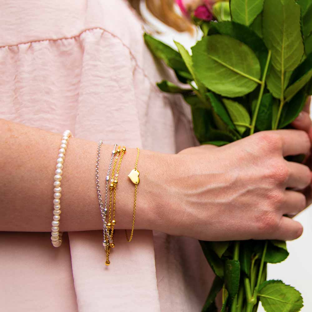 Bracelet 925 silver Moonlight with zirconia
