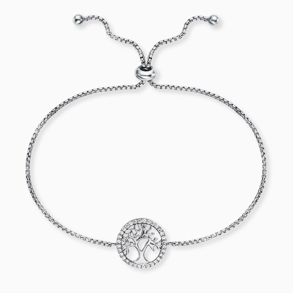 Engelsrufer women's bracelet tree of life silver with zirconia stones