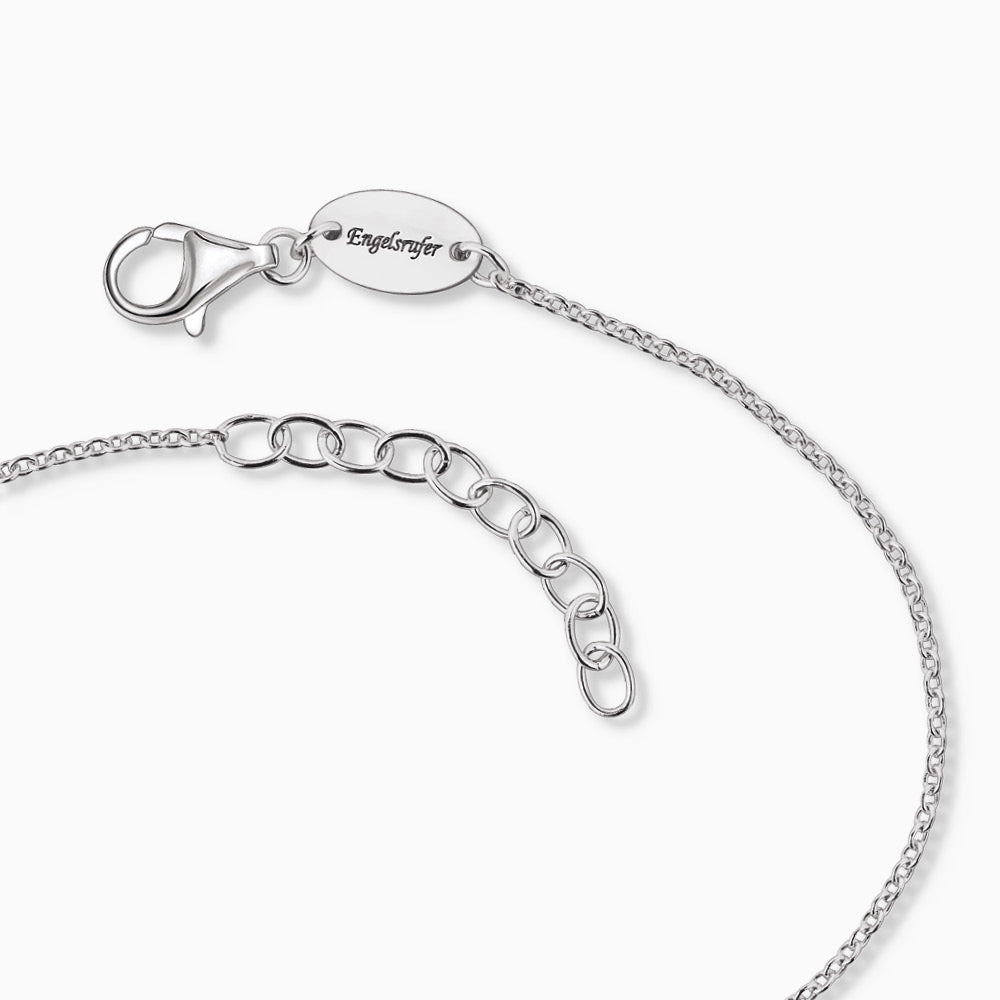 Armband 925er Silber Flügel Duo mit Zirkonia