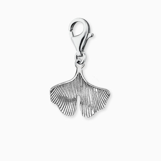 Charm 925er Silber Ginkgo
