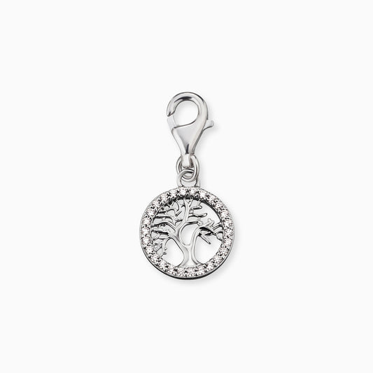 Engelsrufer Lebensbaum Charm silber mit Zirkonia