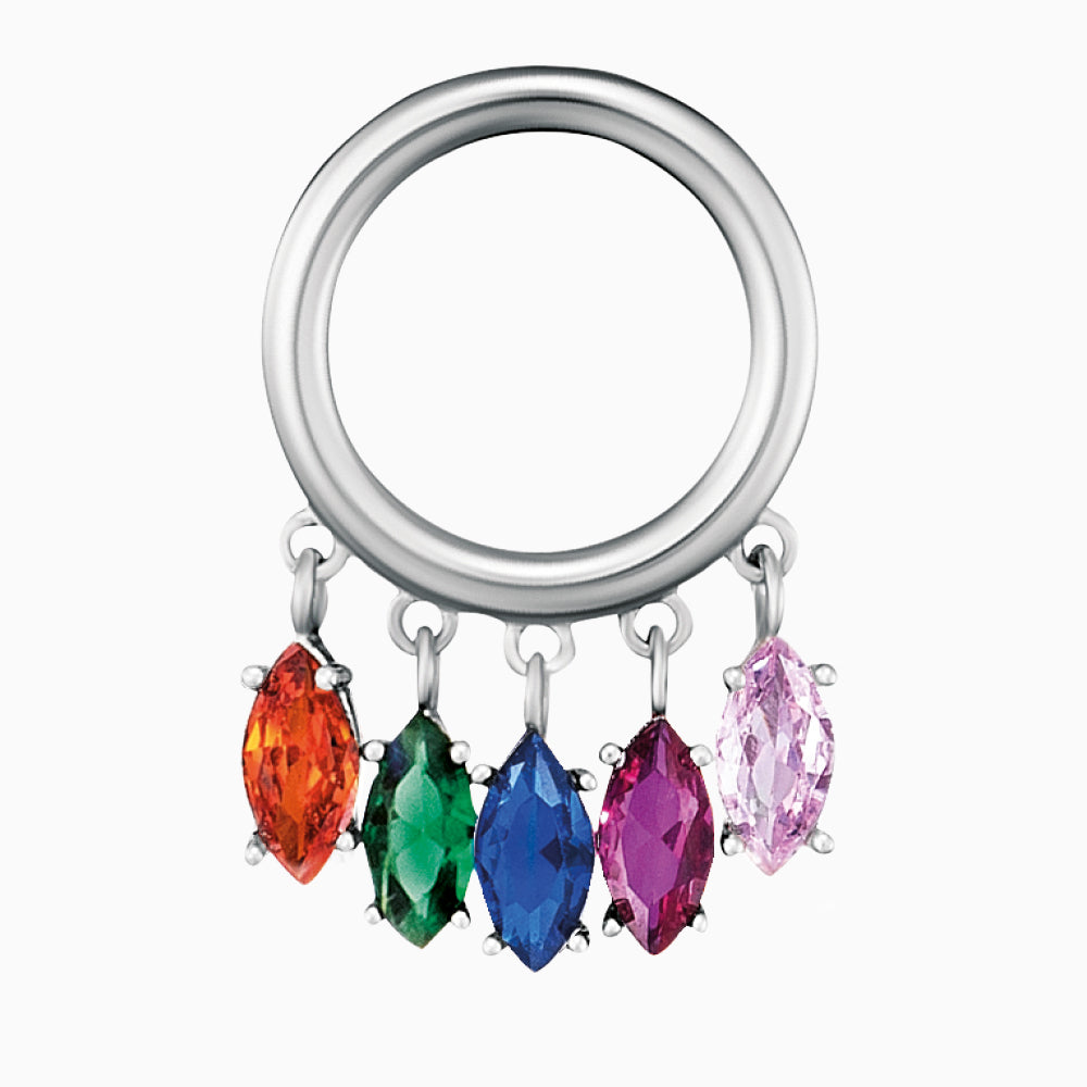 Ohrstecker 925er Silber mit Zirkonia Multicolor
