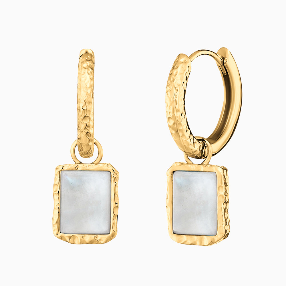 Creole 925er Silber Pure Moon Gold mit Mondstein