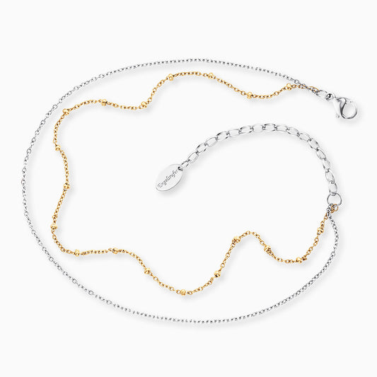 Fußkette Edelstahl Moonlight Bicolor