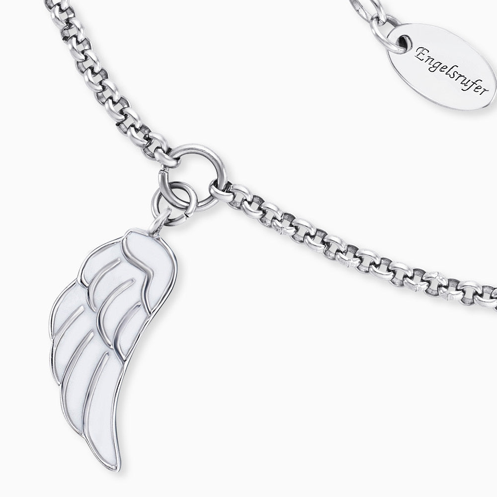 Fußkette Edelstahl Flügel mit Emaille