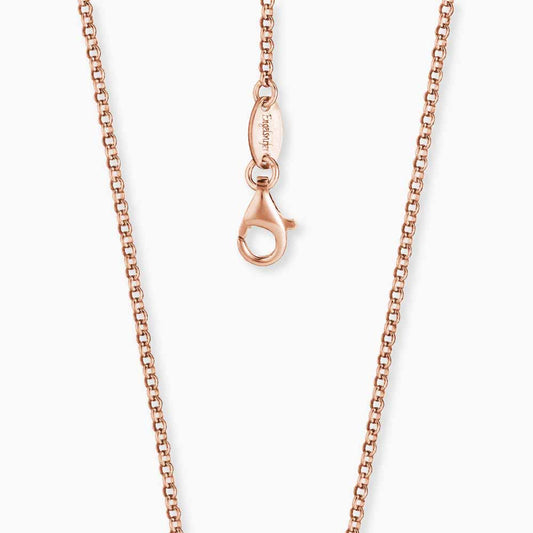 Pea chain 925 silver rose gold