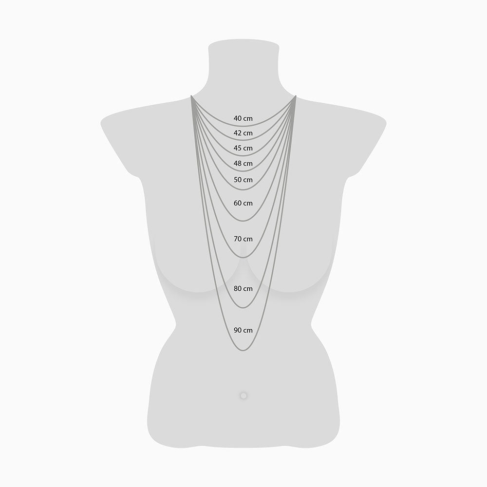 Engelsrufer anchor necklace for women in sterling silver with hematite