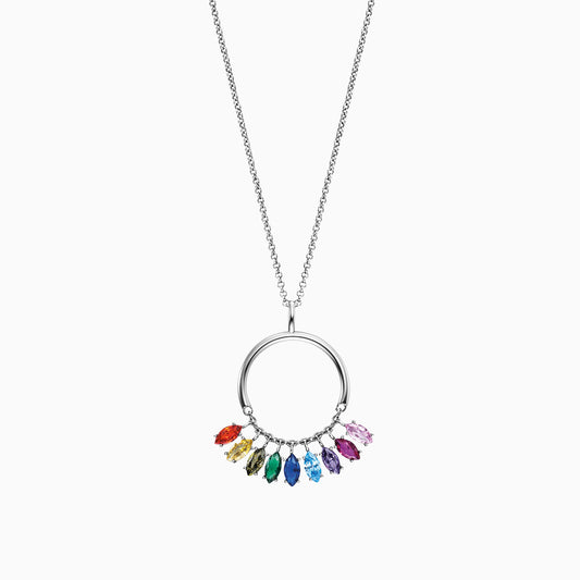 Engelsrufer women's necklace with pendant and colorful zirconia