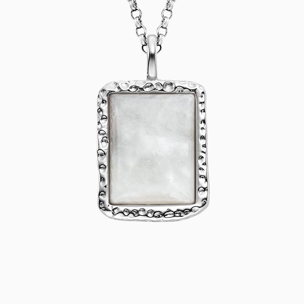 Halskette 925er Silber Pure Moon mit Mondstein