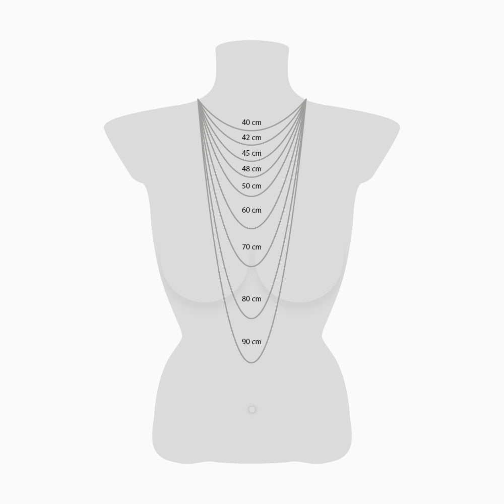 Engelsrufer necklace with tear of heaven pendant in combination with flower of life and zirconia