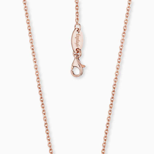 Brilliant necklace 925 sterling silver rose gold