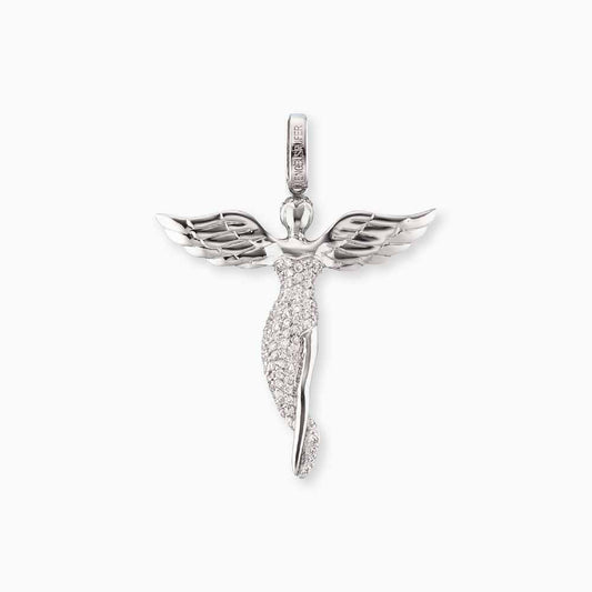Pendant 925 silver guardian angel with zirconia