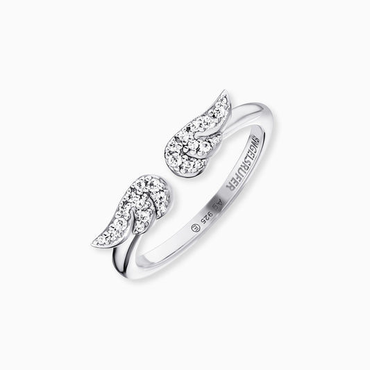 Ring 925er Silber Flügel mit Zirkonia