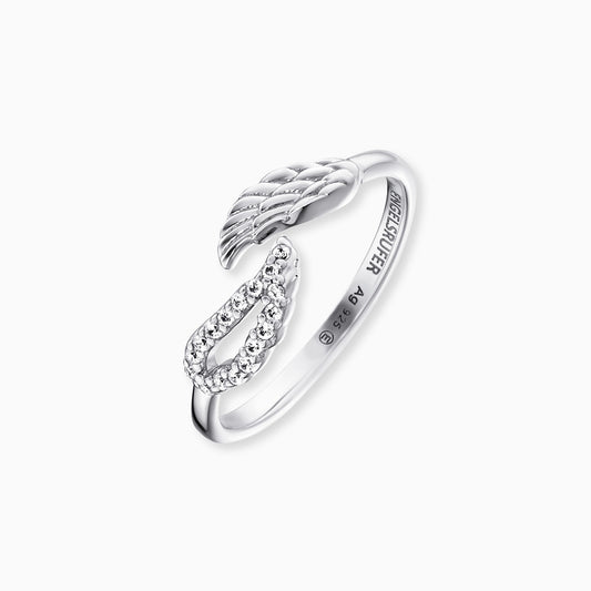 Ring 925er Silber Flügel mit Zirkonia