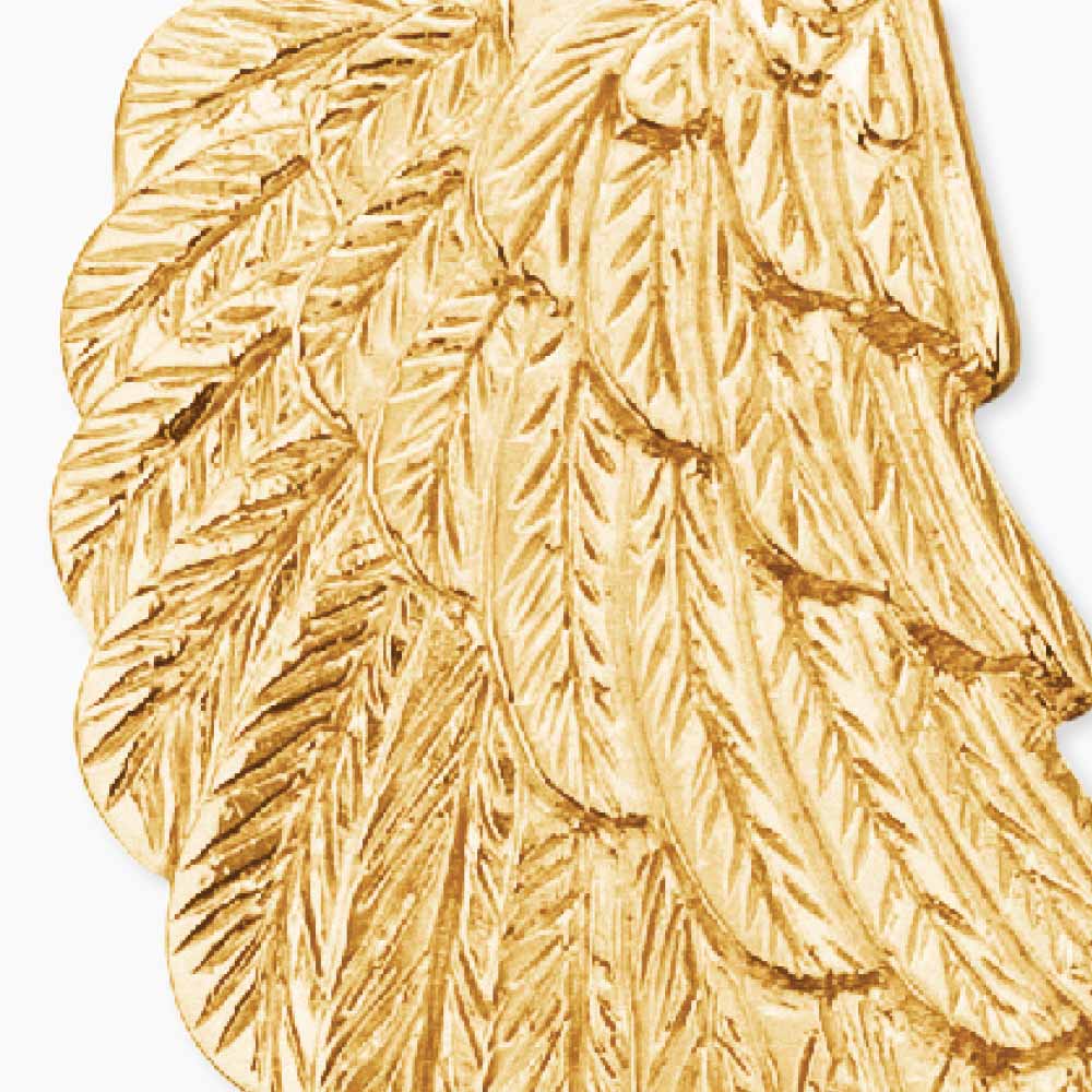 Anhänger 925er Silber Flügel Gold
