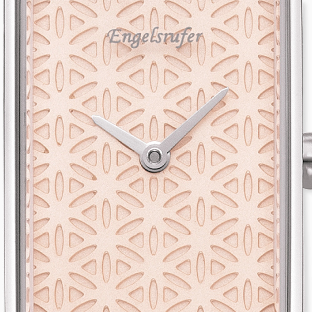 Uhr Edelstahl Lebensblume mit Edelstahl Armband