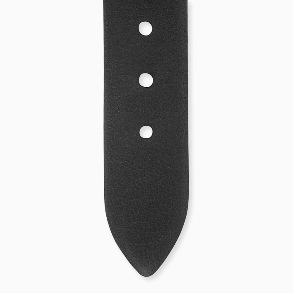 Lederarmband Schwarz für Uhren mit Edelstahl Verschluss 12 mm
