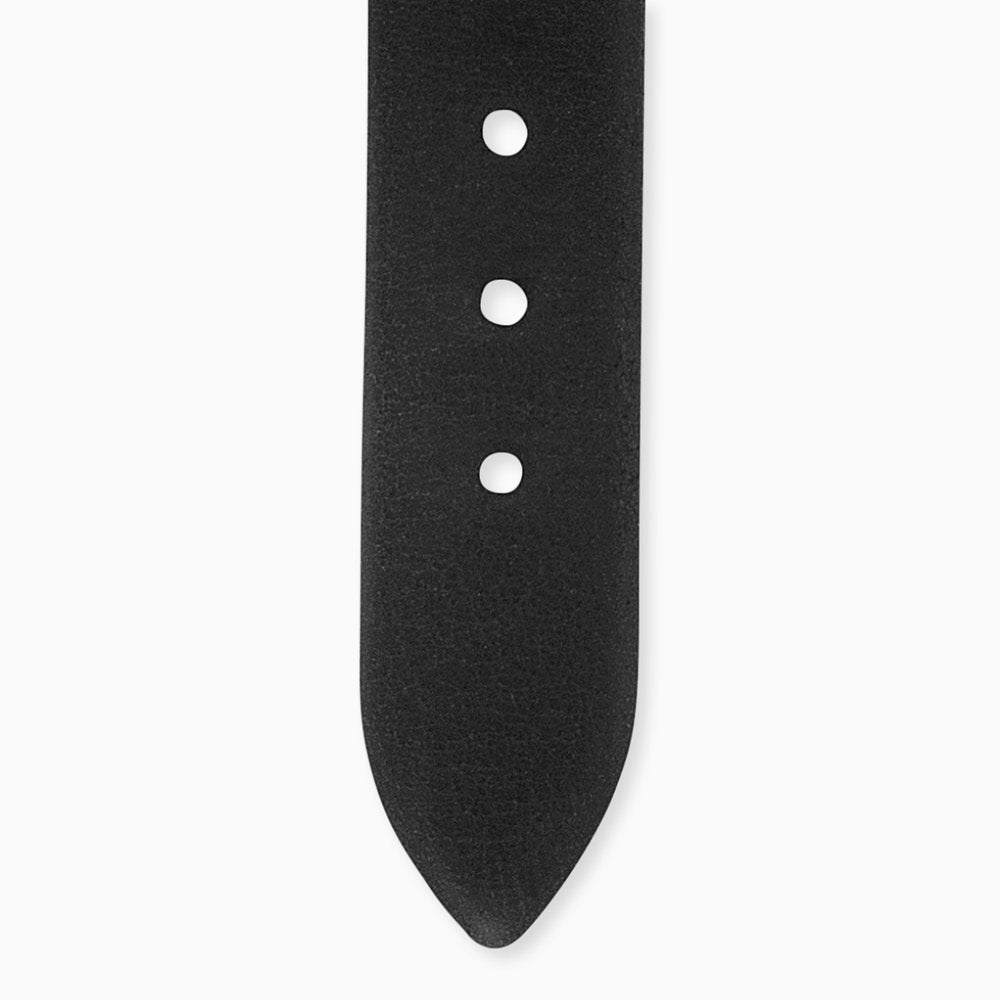 Lederarmband Schwarz für Uhren mit Edelstahl Verschluss Gold 14 mm