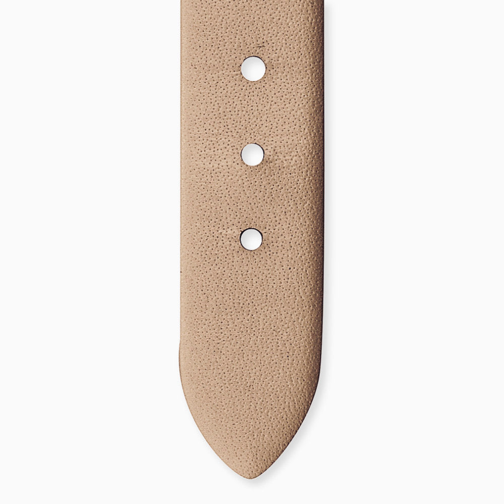 Lederarmband Braun für Uhren Edelstahl Verschluss Roségold 14 mm