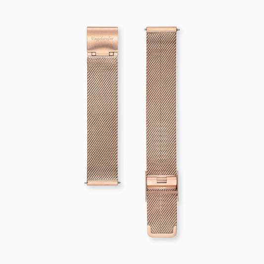 Mesh-Armband Edelstahl für Uhren Roségold 14 mm