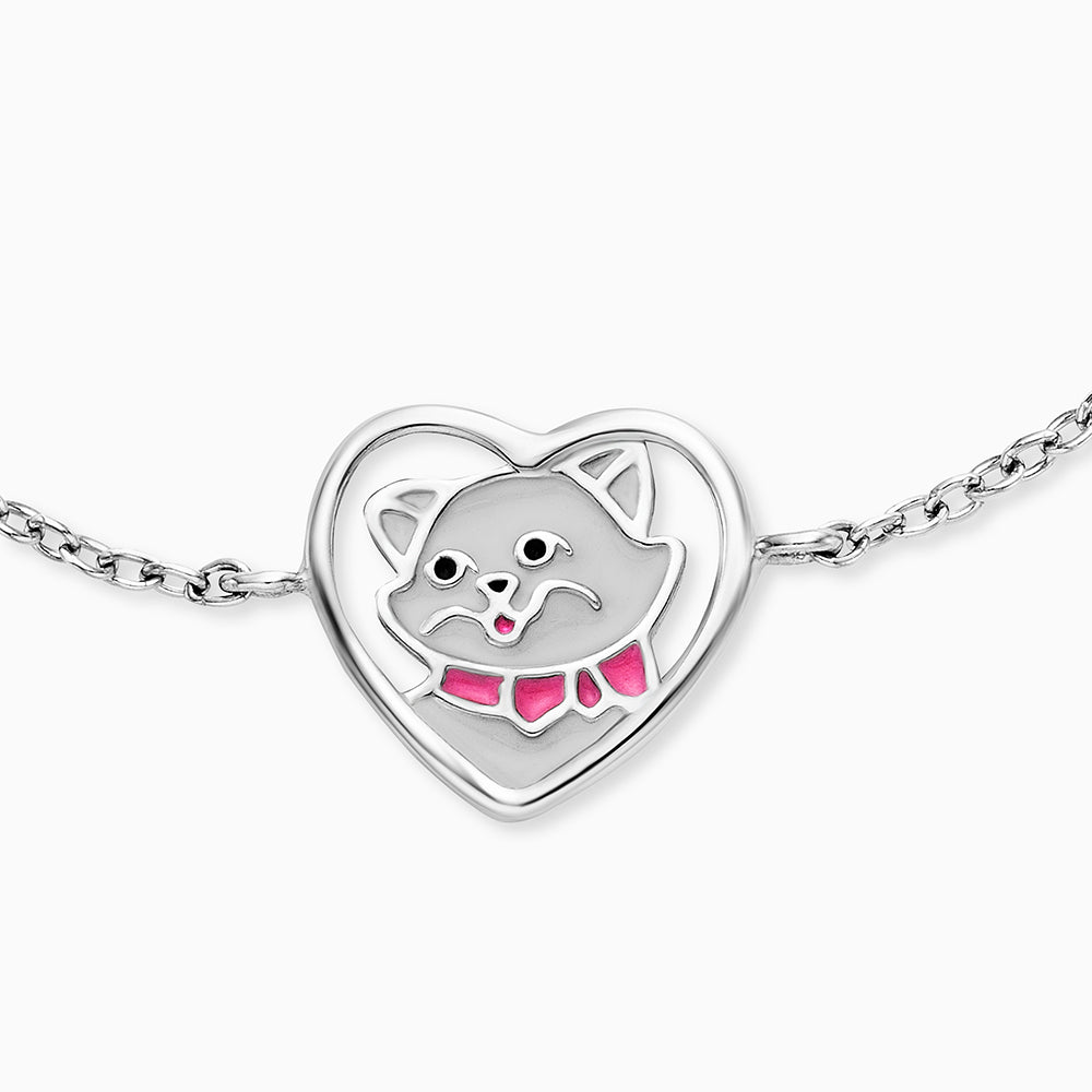 Engelsrufer children's bracelet girls cat with multicolored enamel