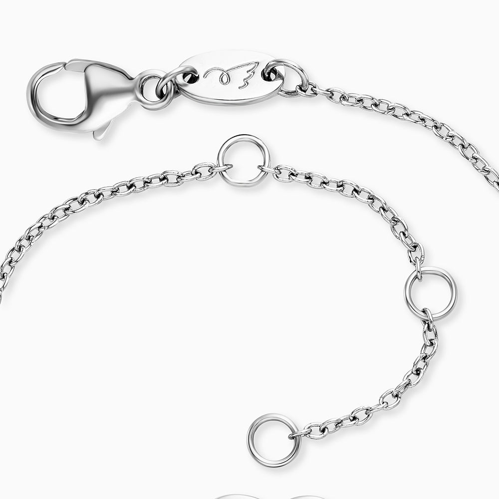 Kinder Armband 925er Silber Hund mit Emaille