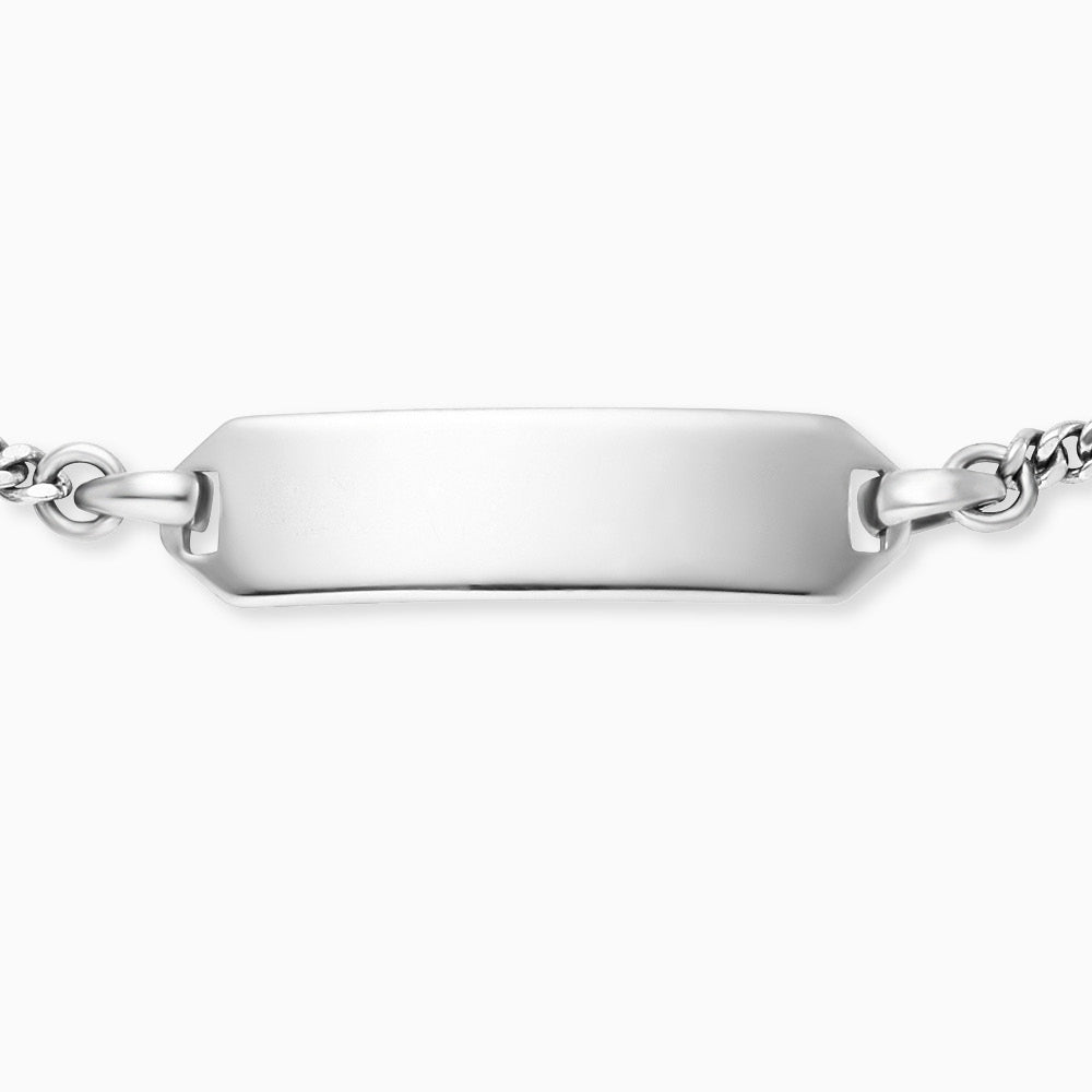 Kinder Armband 925er Silber Muffin mit Gravurplatte