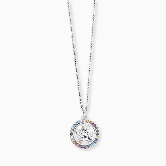 Kinder Halskette 925er Silber Angeli mit Zirkonia