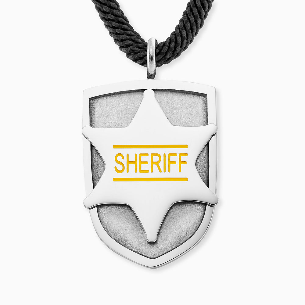 Engelsrufer children's chain boys stainless steel with enamel Sheriff
