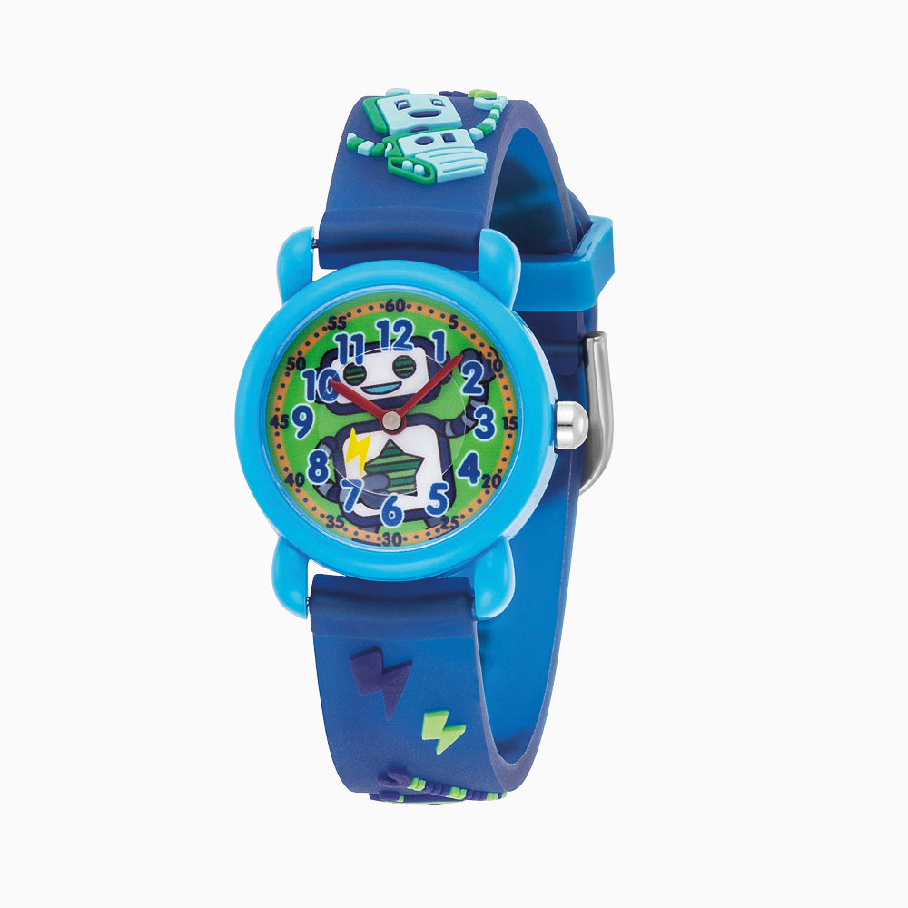 Engelsrufer children's watch robot multicolor for boys including pencil case